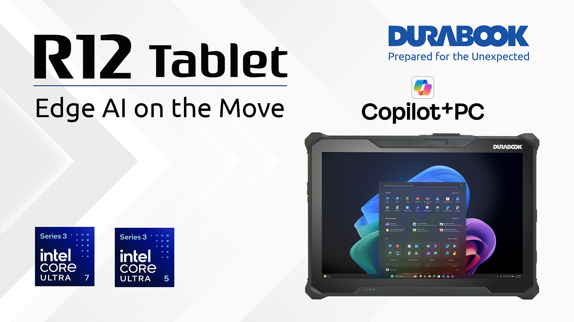 Durabook launches R12 rugged tablet built for edge AI work