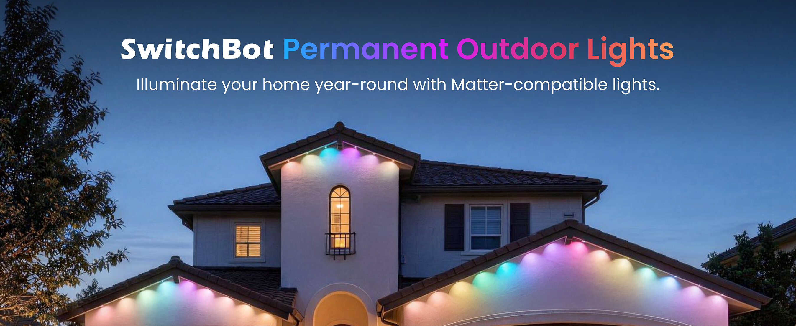 SwitchBot launches 30m Permanent Outdoor Lights with Matter over Wi-Fi