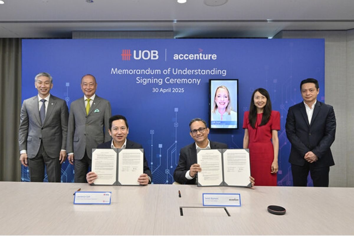 A Singapore bank signs up for three years of agents, and names no numbers