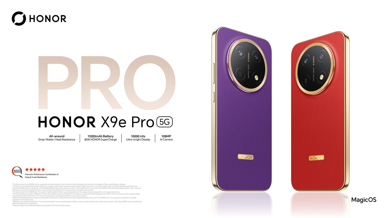HONOR announces X9e Pro with 11,000mAh battery and 3-metre drop resistance