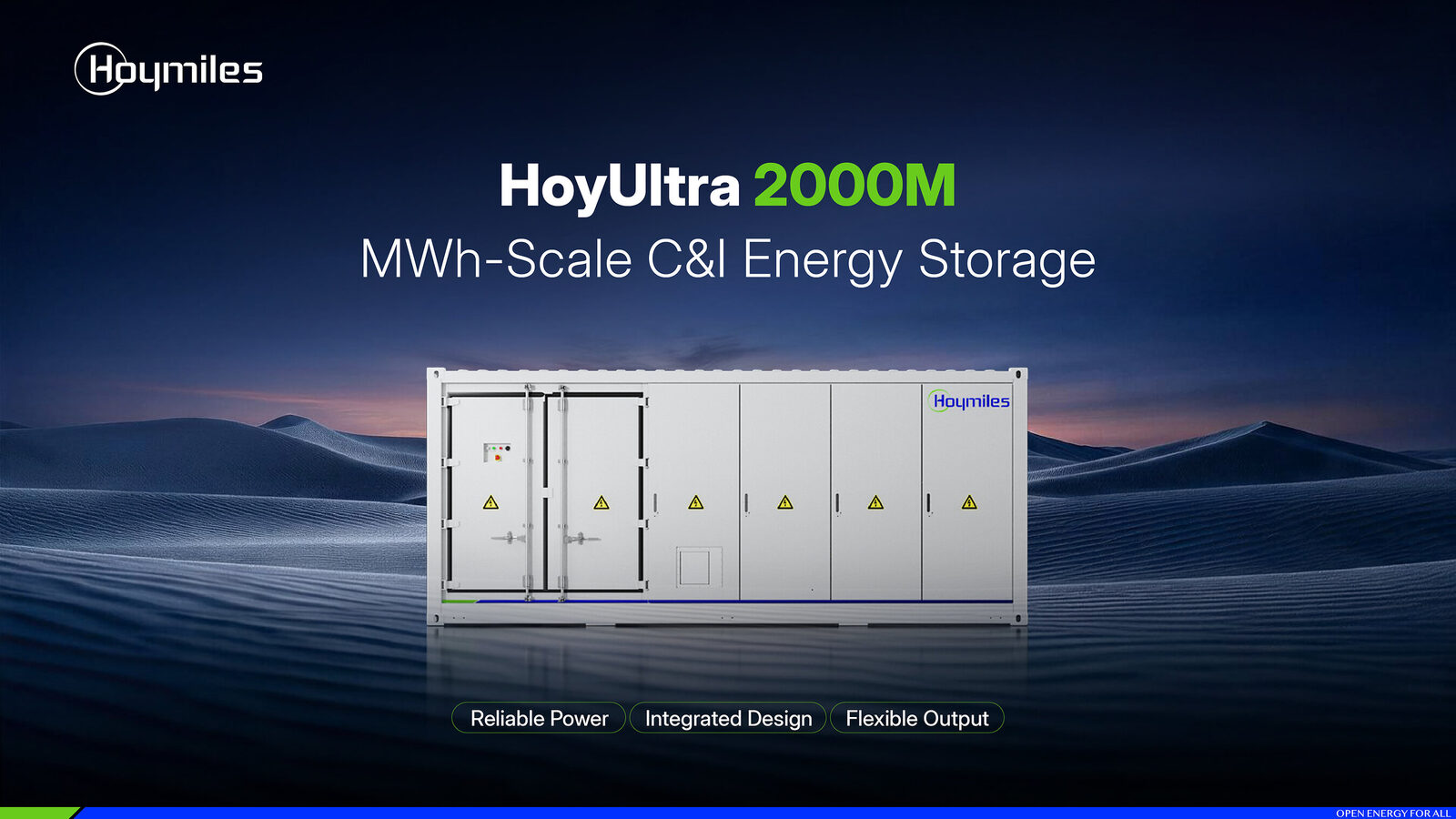Hoymiles launches HoyUltra 2000M storage system for commercial and industrial sites