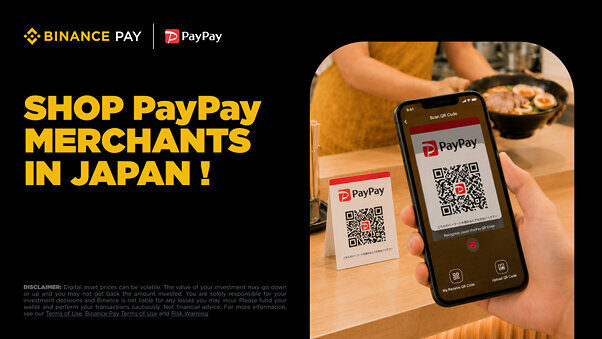 Binance Pay opens at PayPay merchants in Japan via HIVEX