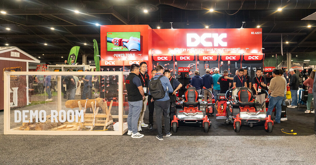 DCK Tools shows battery-powered garden range at Equip Exposition 2026
