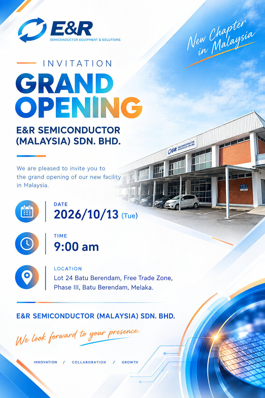 E&R Engineering to open Malaysian packaging materials plant on October 13