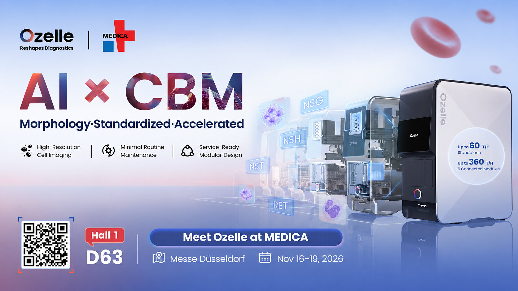 Ozelle to show O-Cyte 1 analyzer at MEDICA 2026